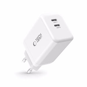 Tech-Protect NC45W-GAN 2-PORT PD45W Laadija - valge
