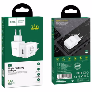 Phone Laadija Hoco USB A 2A 10W N2 valge