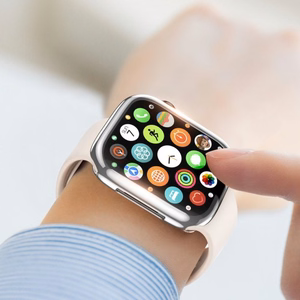 Ümbris Dux Ducis Samo Apple Watch 7 45mm hõbedane (LCD kaitseklaasiga)