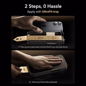 ESR UltraFit Armorite Pro Karastatud klaas jaoks iPhone 16 Pro / 17 - Läbipaistev