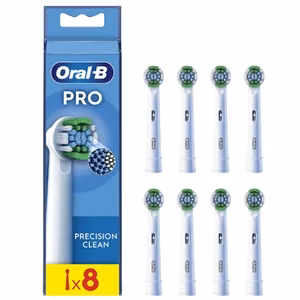 Oral-B EB20RX-8 – Precision Clean asendusharjapead, täiskasvanutele, 8 tk, valge