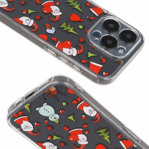 TEL PROTECT Christmas Clear Ümbris jaoks Iphone 15 Pro Design 1