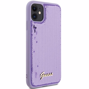 Guess Sequin Script Metal ümbris jaoks iPhone 11 / Xr - lilla