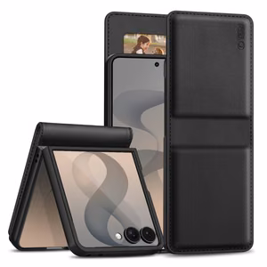 Tech-Protect Wallet Case for Samsung Galaxy Z Flip 8 - Black