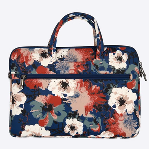 Wonder Briefcase Laptop 15-16 inches sinine and camellias