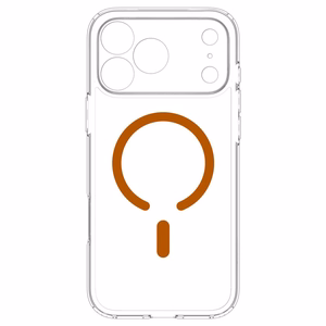 Spigen Ultra Hybrid MagSafe ümbris iPhone 18 Pro / 17 Pro jaoks, läbipaistev oranž