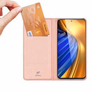 Чехол Dux Ducis Skin Pro Holster с откидной крышкой для Xiaomi Poco F4 5G розовый