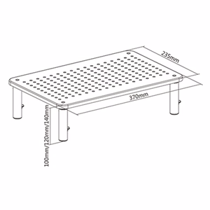 Gembird MS-TABLE-01 monitori kinnitus / alus must laua