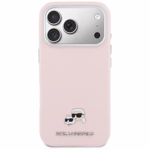 Karl Lagerfeld ümbris iPhone 17 Pro Max 6,9" jaoks, HC MAGSAFE PU FW K&C peamärgiga, roosa