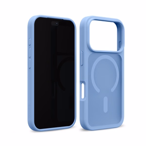 Sinine MagSafe-toega Crong Hybrid Matte Magnetic kaitseümbris Apple iPhone 18 Pro Max ja iPhone 17 Pro Max mudelitele