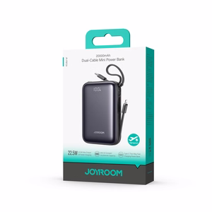 Joyroom JR-PBF29 20000mAh 22.5W powerbank koos kahekordse kaabliga must