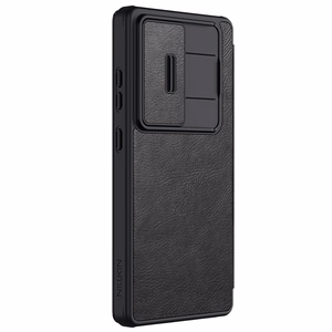 Nillkin Qin Pro Ümbris jaoks Samsung Galaxy S25 Ultra with Flip and Camera Cover - must