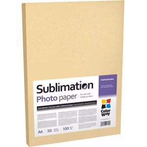 ColorWay PSM100050A4 sublimatsiooni fotopaber, 50 tk, 100 g/m², A4