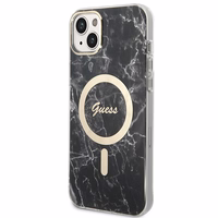 Set Guess GUBPP14SHMEACSK Ümbris+ Charger iPhone 14 6.1" must/must hard ümbris Marble MagSafe