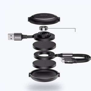 USB kaabel Baseus 3in1 must 35cm / 120cm