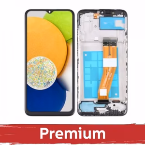 LCD ekraan ühilduv Samsung A035F A03 mitte-EL must raamiga OEM