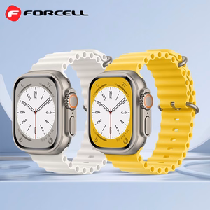 Strap do Apple Watch Forcell F-Design FA12 Silikoon holes 42 / 44 / 45 / 49 mm kollane