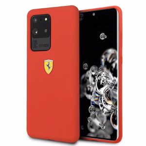 Ferrari жёсткий чехол FESSIHCS69RE S20 Ultra G988 красный/красный Silicone