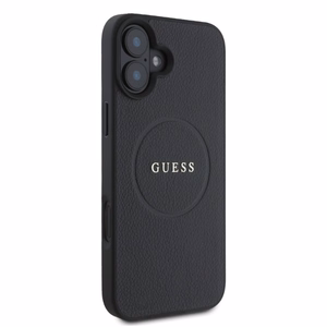 Guess Grained kuldne Ring MagSafe ümbris jaoks iPhone 16 - must