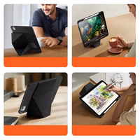 Dux Ducis Vers iPad Pro 13" (2024/2025) ümbris koos statiivi ja Apple Pencili hoidjaga - must