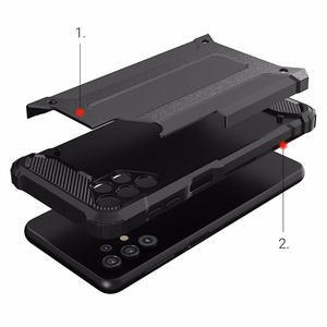 Hybrid Armor Case прочный защищённый чехол для Samsung Galaxy A73 синий