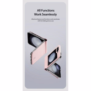 DUX DUCIS case BRIL jaoks SAMSUNG Z Flip6 5G roosa