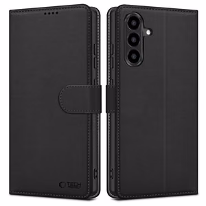 Tech-Protect Wallet ümbris Samsung Galaxy A27 5G jaoks - must