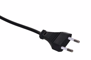 Savio CL-100 toitekaabel must 1.8 m IEC Type E (3.4 mm, 3.1 mm) IEC C7