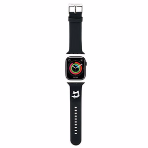 Karl Lagerfeld 3D Rubber Choupette Heads rihm must Apple Watch 38/40/41mm jaoks