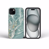 Ümbris jaoks iPhone 15 Forcell F-Protect Mirage compatible with Magsafe Military Drop-Test roheline marble