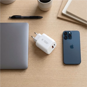 Tech-Protect NCA65W-GaN 2 pesaga 65 W PD/QC 3.0 seinatoiteadapter – valge