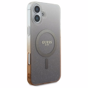 Guess IML Glitter Gradient MagSafe iPhone 16 Ümbris - Brown