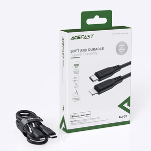 Acefast C3-01 Lightning - USB-C PD кабель 30W 3A 480Mb/s 1.2m - белый