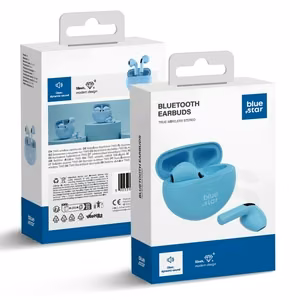 Blue Star (TX3) TWS Bluetooth juhtmevabad kõrvaklapid sinised