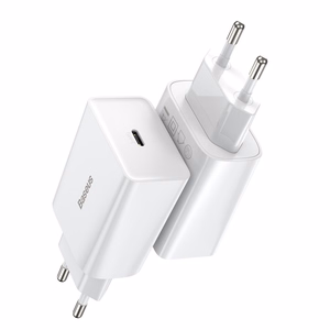 Быстрое зарядное устройство Baseus Speed Mini, USB-C, PD, 3A, 20W (белый)
