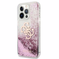 Guess GUHCP13XLG4GPI iPhone 13 Pro Max 6.7" roosa/roosa kõvakott 4G Big Liquid Glitter