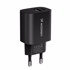 Wozinsky WGWCB USB-A USB-C 20W Wall Laadija - must