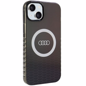 Audi IML Big Logo MagSafe ümbris jaoks iPhone 15 Plus / 14 Plus - must