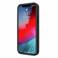 Mercedes nahast perforeeritud ümbris iPhone 12 Pro Max'ile - must