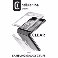 Cellularline Clear ümbris - Samsung Galaxy Z Flip 5 ümbris (läbipaistev)