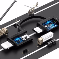 USAMS keritav kaabel U1 2in1 1m must (lightning/microUSB) SJ192USB01 (US-SJ192)