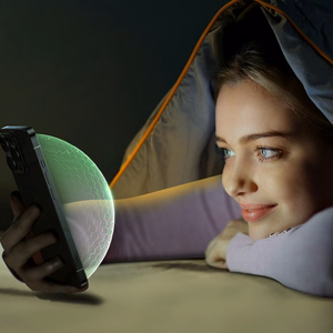 Joyroom Knight roheline klaas iPhone 14 Pro-le koos sinise valguse filtriga (JR-G02)