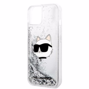 Karl Lagerfeld KLHCP14MLNHCCS iPhone 14 Plus 6.7" hõbedane/hõbedane hardcase Glitter Choupette Head