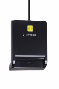 Gembird FD2-SCR – USB-kiipkaardilugeja, must