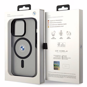 BMW IML Signature MagSafe Ümbris jaoks iPhone 15 Pro - must