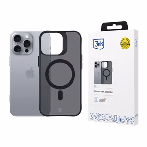 3mk Smoke MagCase with MagSafe jaoks iPhone 16 Pro Max - poolläbipaistev