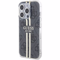 GUESS ümbris jaoks IPHONE 15 Pro GUHCP15LH4PSEGK (4G kuldne Stripe) must