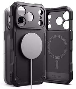 Ringke Rugged Gear Magnetic MagSafe ümbris iPhone 18 Pro / 17 Pro jaoks, must