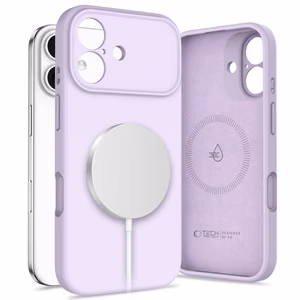 Tech-Protect Silicone MagSafe Ümbris jaoks iPhone 17 - Lilla