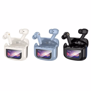 HOCO juhtmevaba kõrvaklapid bluetooth with touch screen TWS ANC + ENC EQ21 sinine star